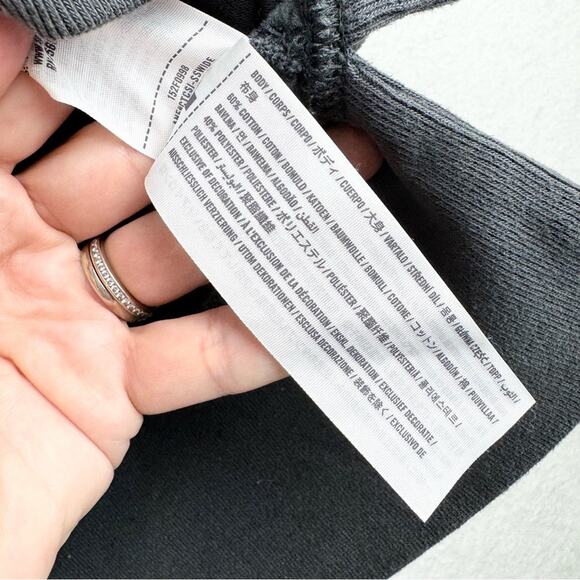 Abercrombie & Fitch Soft A&F Oversized Sweatshirt Half-Zip Tunic Vest Grey Sz S - Picture 11 of 14